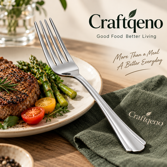 Craftqeno® Set of 12 Stainless Steel Dinner Forks