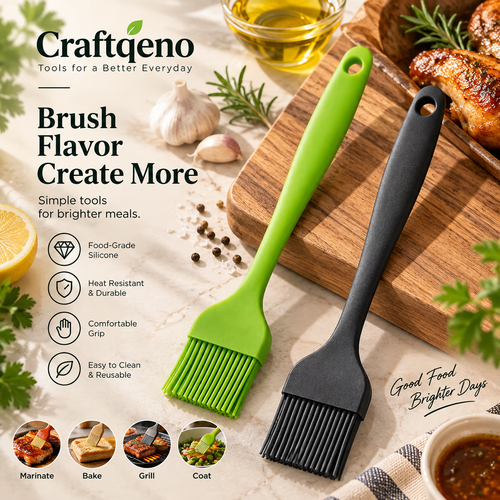 Craftqeno® 2-Piece Kitchen Basting Brush Set