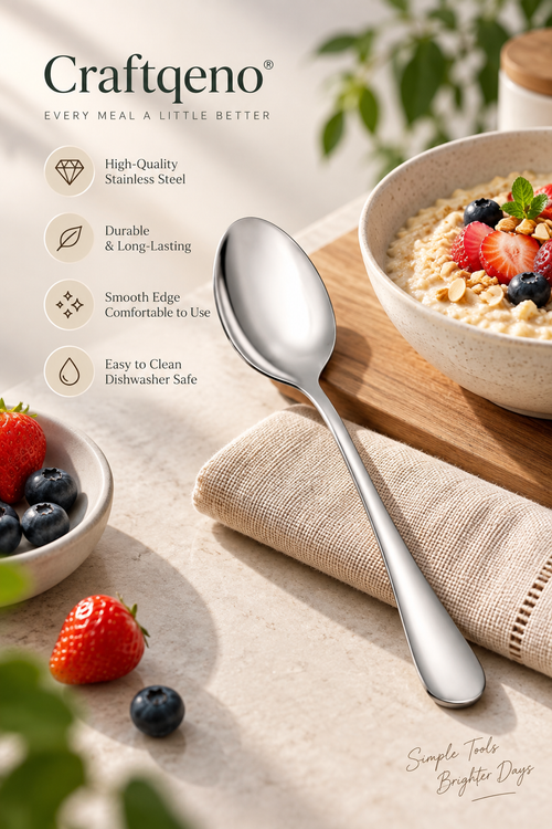 Craftqeno® 8-Piece Stainless Steel Tablespoon Set