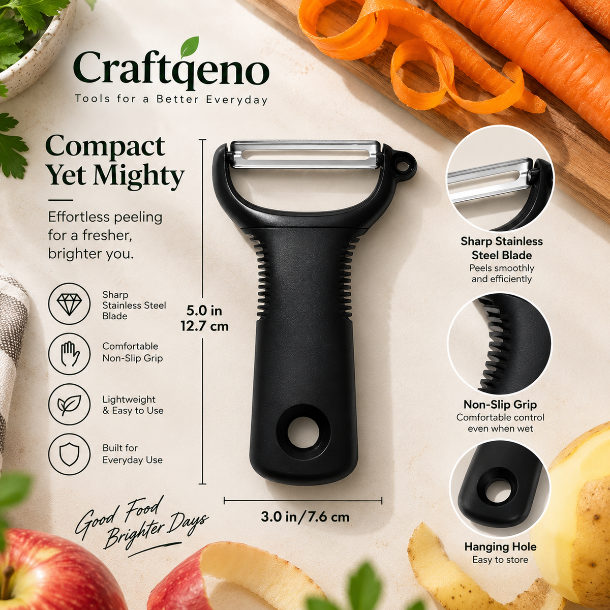 Craftqeno® Good Grips Y-Peeler