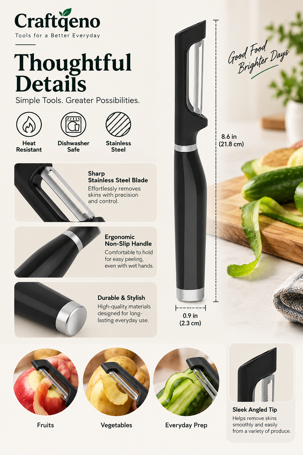 Craftqeno® Classic Euro Peeler